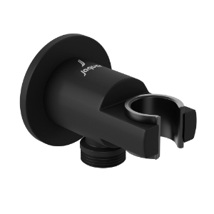 Picture of Wall Outlet with Shower Hook - Black Matt