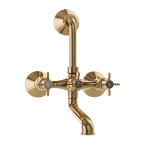 Picture of Wall Mixer with Provision For Overhead Shower - Auric Gold