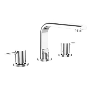 Picture of 3-Hole Basin Mixer Round Spout  - Chrome