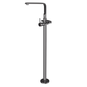 Picture of Exposed Parts of Floor Mounted Single Lever Bath Mixer - Black Chrome
