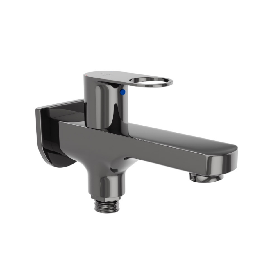 Picture of 2 Way Bib Cock - Black Chrome