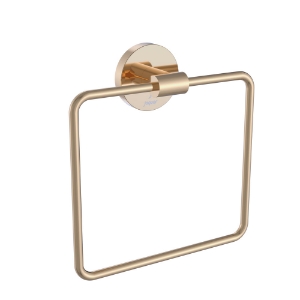 Picture of Towel Ring Square with Round Flange - Auric Gold