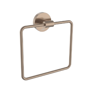 Picture of Towel Ring Square with Round Flange - Gold Dust