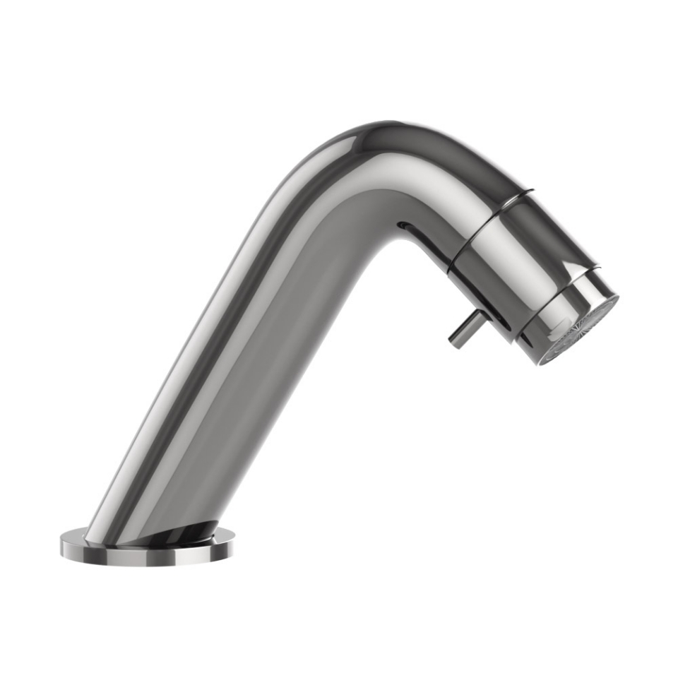 Picture of Spout Operated Pillar Tap - Black Chrome 