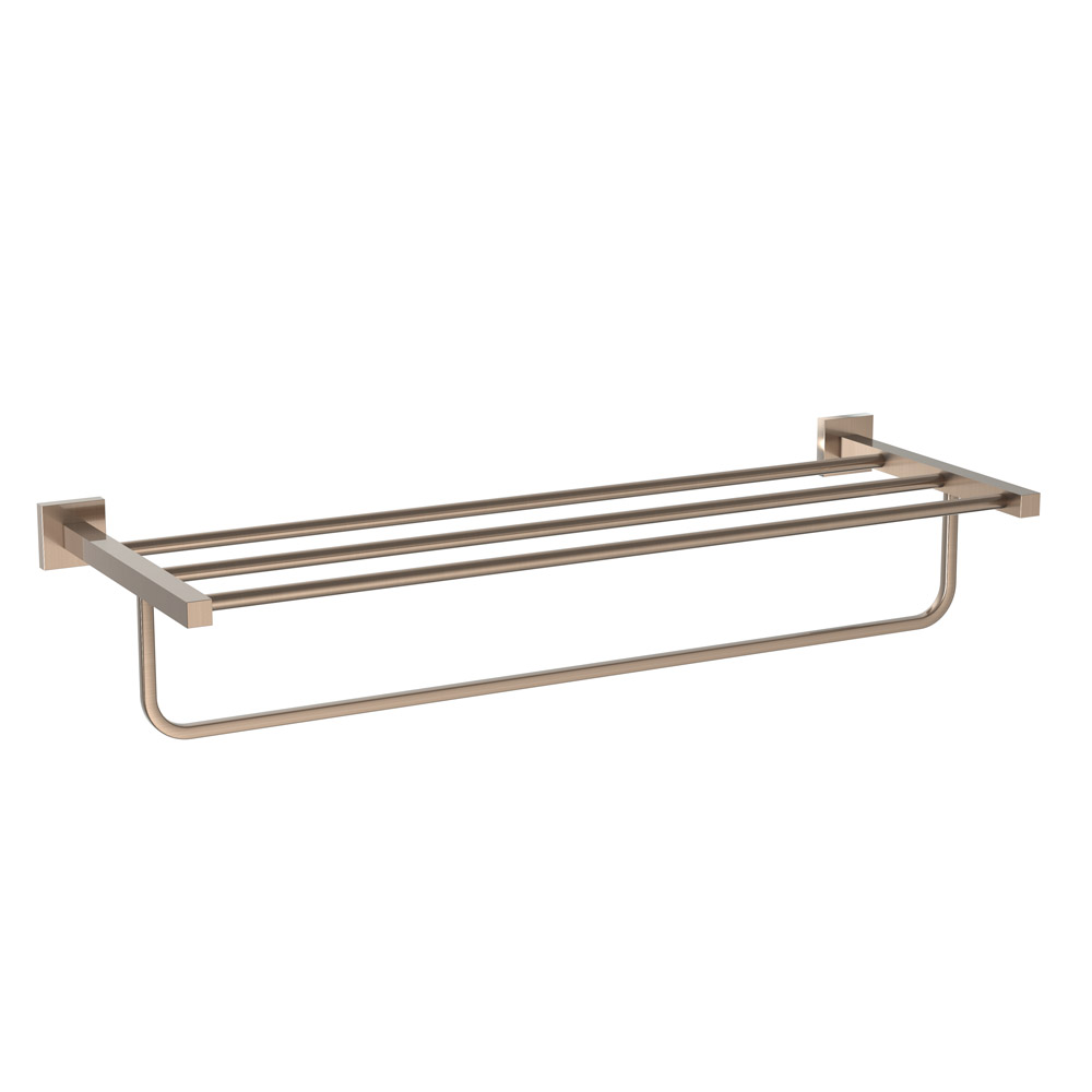 Kubix Prime Bathroom Towel Rack with Lower Hanger 600mm Jaquar
