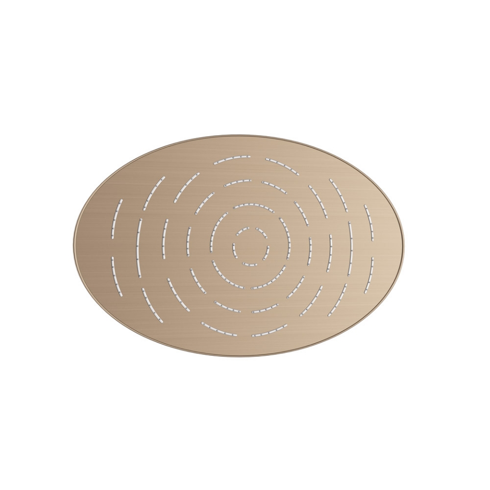 Picture of Maze Overhead Shower 340X220mm Oval Shape Single Flow - Gold Dust