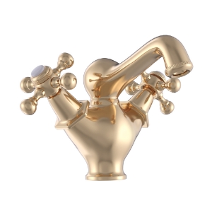 Picture of Central Hole Basin Mixer - Auric Gold