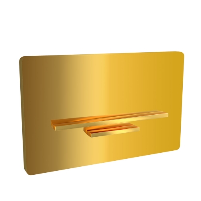 Picture of Control Plate Laguna - Gold Bright PVD