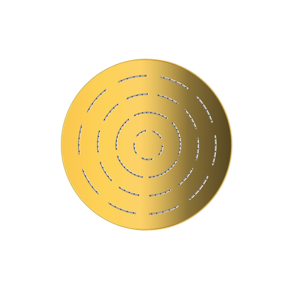 Picture of Round Shape Single Flow Maze Overhead Shower - Gold Bright PVD