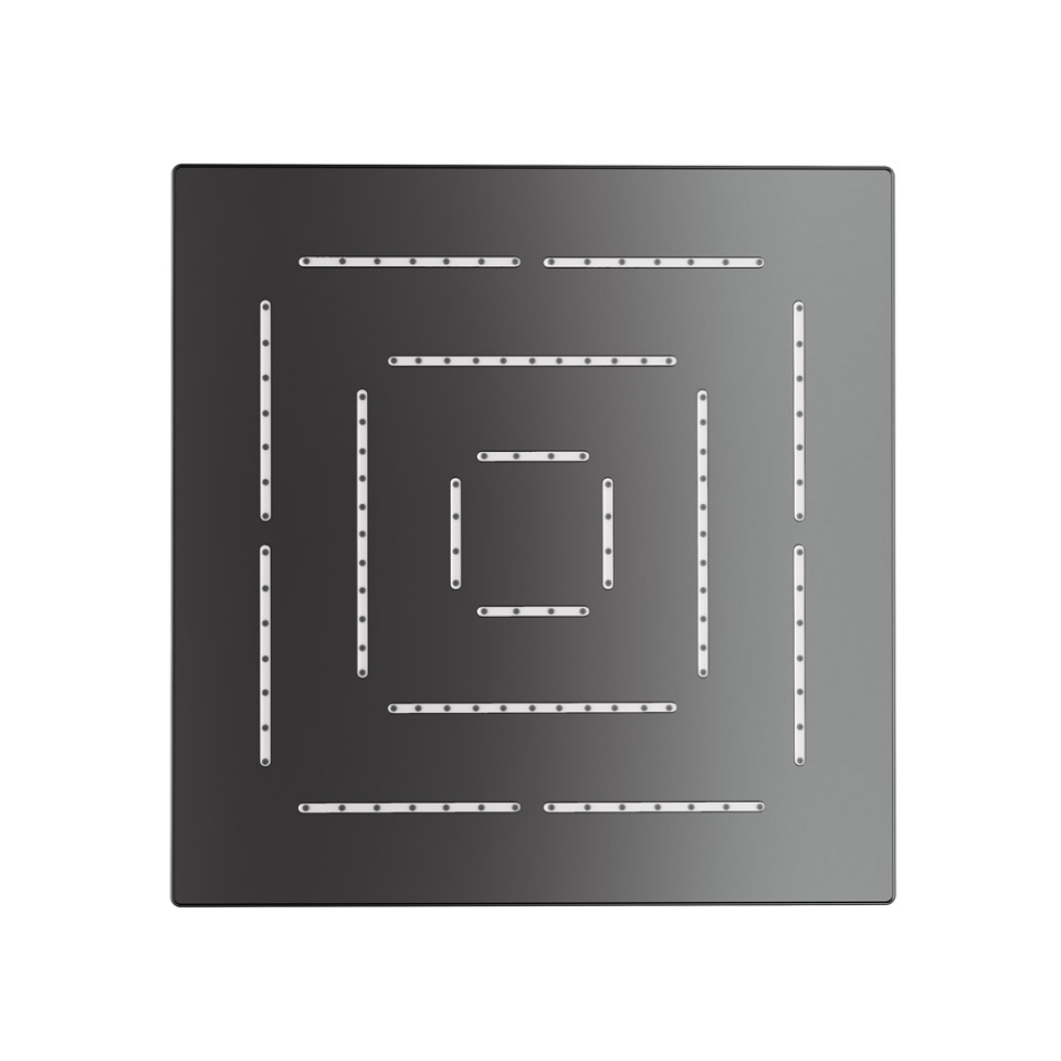 Picture of Square Shape Single Flow Maze Overhead Shower - Black Chrome