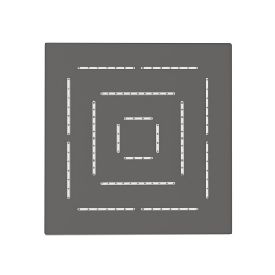 Picture of Square Shape Single Flow Maze Overhead Shower - Graphite