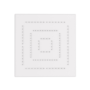 Picture of Square Shape Single Flow Maze Overhead Shower - White Matt