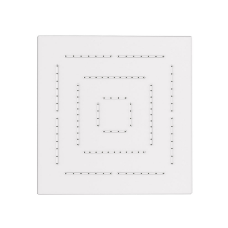 Picture of Square Shape Single Flow Maze Overhead Shower - White Matt