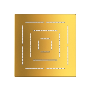 Picture of Square Shape Single Flow Maze Overhead Shower - Gold Bright PVD