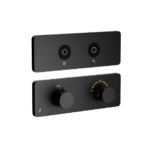 Picture of Exposed Part Kit of QLOUD Touch Shower System - Black Matt