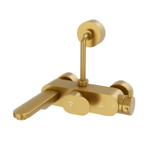 Picture of Exposed Thermostatic Bath & Shower Mixer - Gold Matt PVD