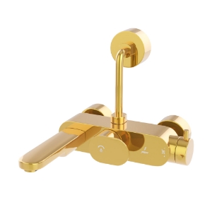 Picture of Exposed Thermostatic Bath & Shower Mixer - Gold Bright PVD
