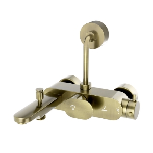 Picture of Exposed Thermostatic Bath & Shower Mixer 3-in-1  System - Antique Bronze