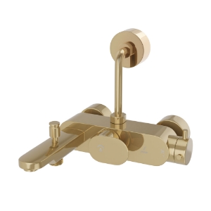 Picture of Exposed Thermostatic Bath & Shower Mixer 3-in-1  System - Auric Gold