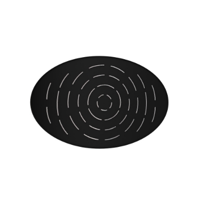 Picture of Maze Overhead Shower 340X220mm Oval Shape Single Flow - Black Matt