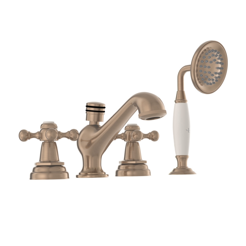 Picture of 4-Hole Bath Tub Mixer - Gold Dust