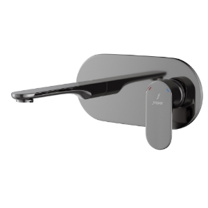 Picture of Exposed Part Kit of Single Lever Basin Mixer Wall Mounted - Black Chrome