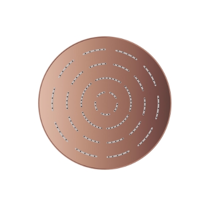 Picture of Round Shape Single Flow Maze Overhead Shower - Blush Gold PVD