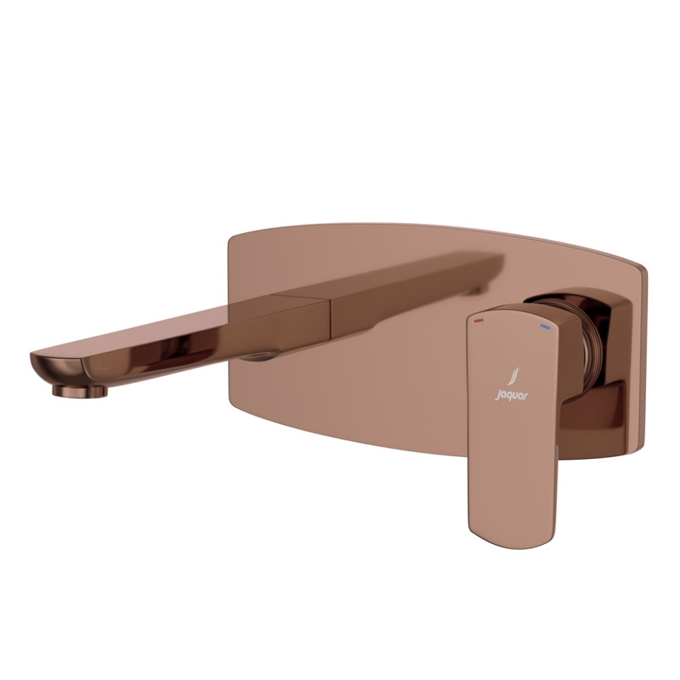 Picture of Exposed Part Kit of Single Lever Basin Mixer Wall Mounted - Blush Gold PVD