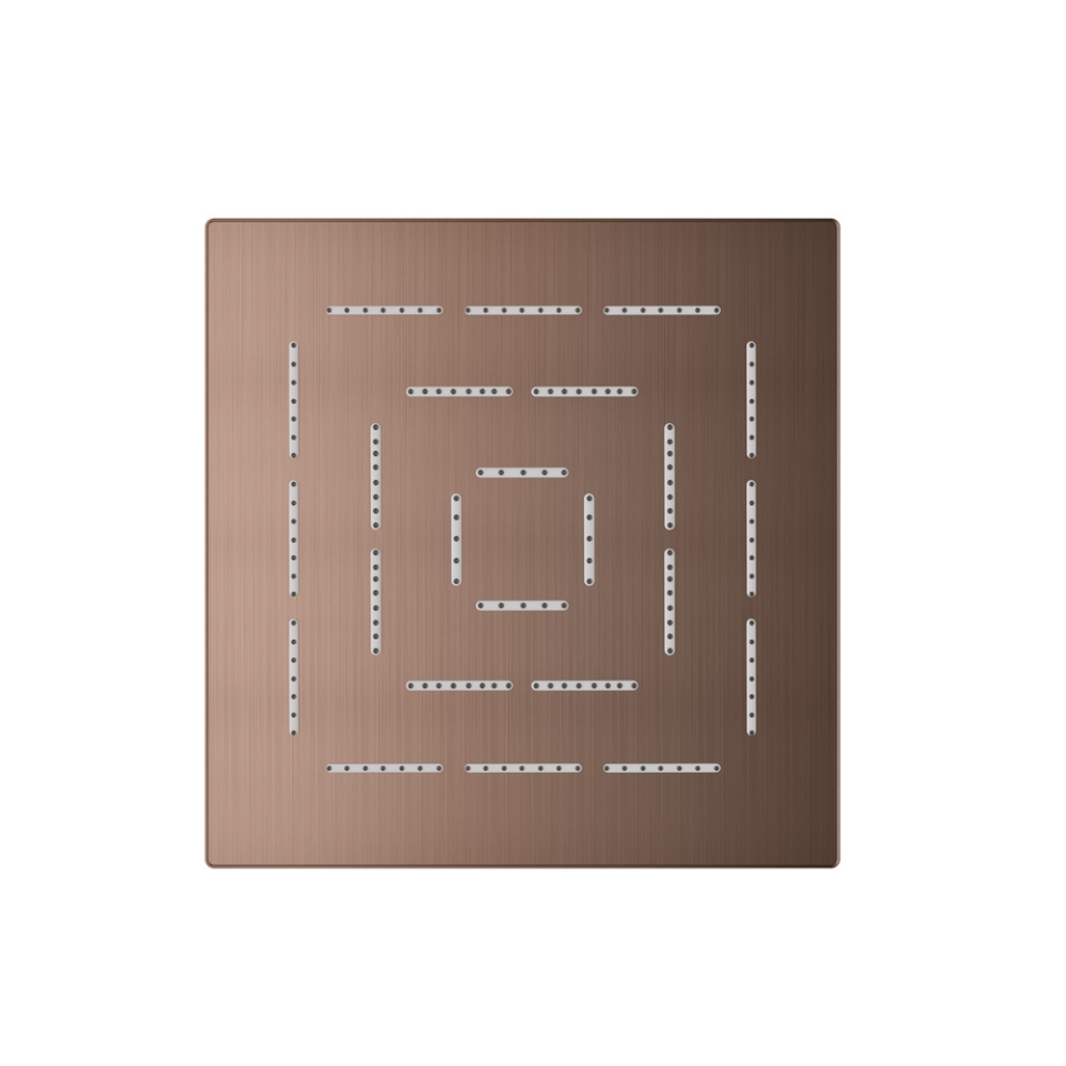 Picture of Square Shape Single Flow Maze Overhead Shower - Antique Copper