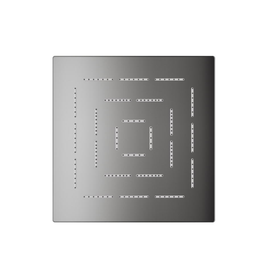 Picture of Square Shape Single Flow Maze Overhead Shower - Black Chrome