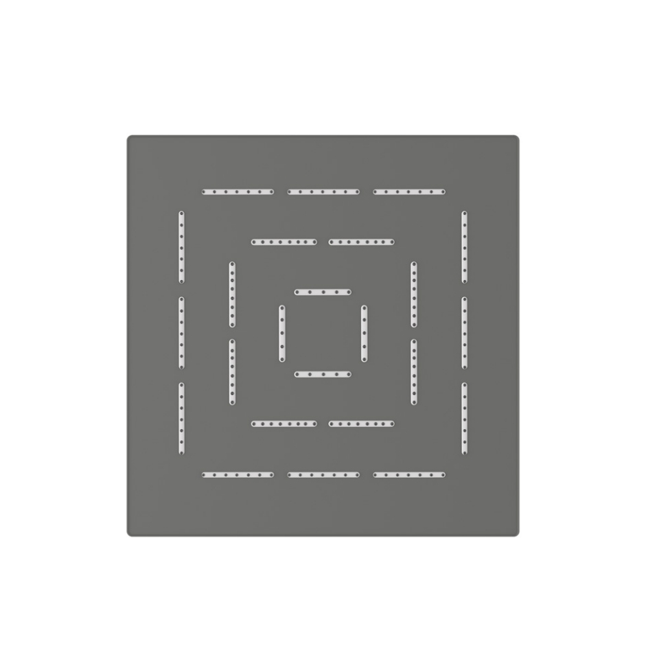 Picture of Square Shape Single Flow Maze Overhead Shower - Graphite