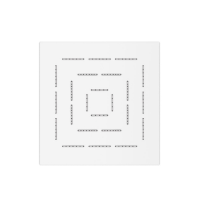 Picture of Square Shape Single Flow Maze Overhead Shower - White Matt
