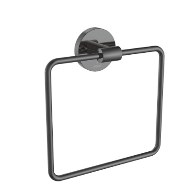 Picture of Towel Ring Square with Round Flange - Black Chrome