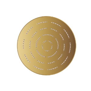 Picture of Round Shape Single Flow Maze Overhead Shower - Gold Bright PVD