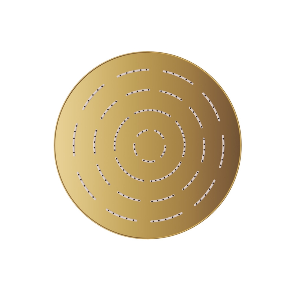 Picture of Round Shape Single Flow Maze Overhead Shower - Gold Bright PVD