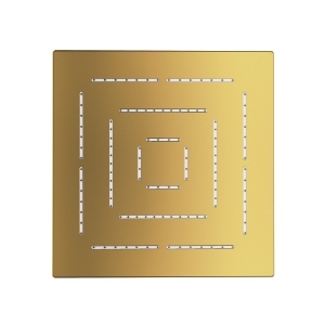Picture of Square Shape Single Flow Maze Overhead Shower - Gold Bright PVD