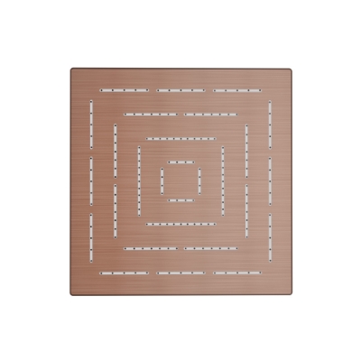 Picture of Square Shape Single Flow Maze Overhead Shower - Antique Copper