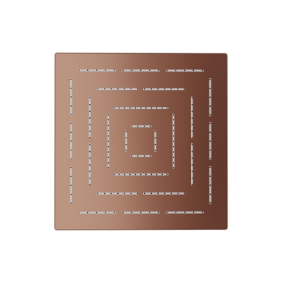 Picture of Square Shape Single Flow Maze Overhead Shower - Blush Gold PVD