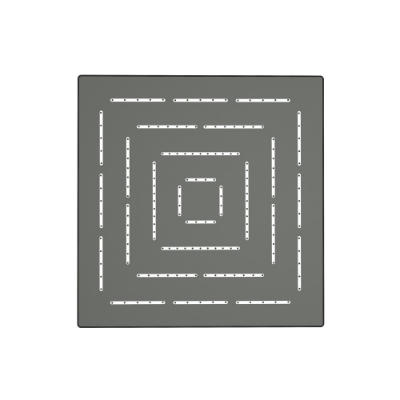 Picture of Square Shape Single Flow Maze Overhead Shower - Graphite