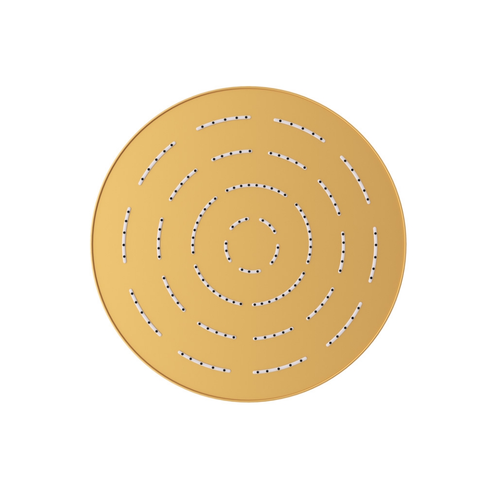 Picture of Round Shape Single Flow Maze Overhead Shower - Gold Matt PVD