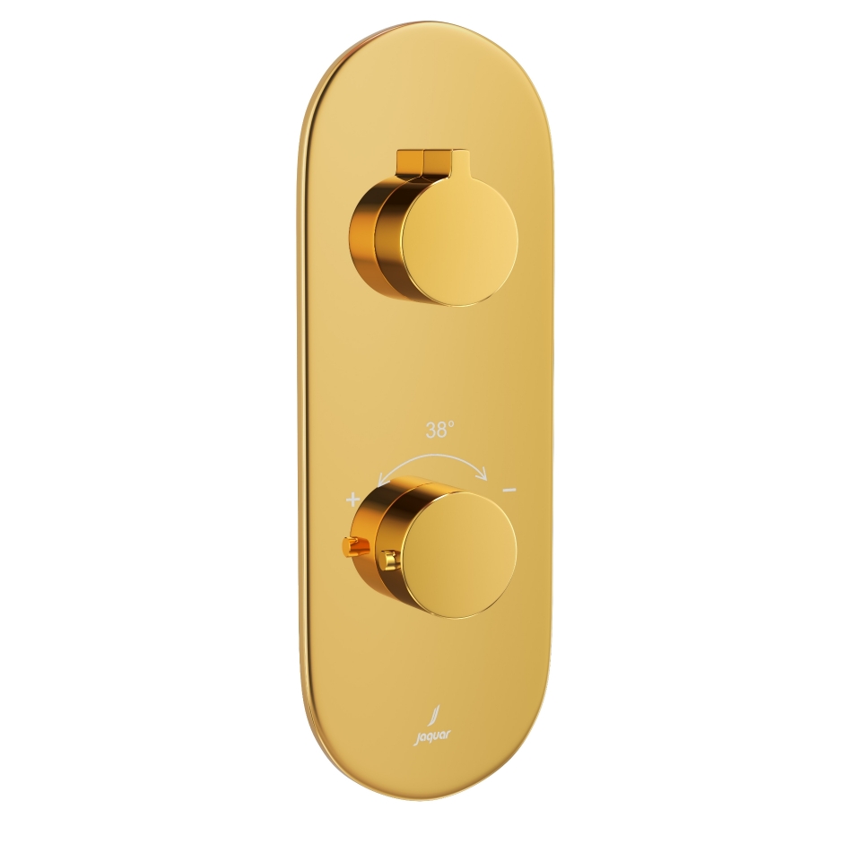 Picture of Aquamax Thermostatic Shower Mixer- Gold Bright PVD