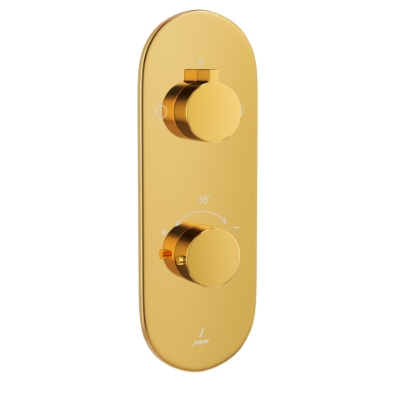 Picture of Aquamax Exposed Part Kit of Thermostatic Shower Mixer with 2-way diverter - Gold Bright PVD