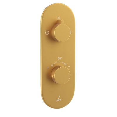 Picture of Aquamax Exposed Part Kit of Thermostatic Shower Mixer with 2-way diverter - Gold Matt PVD
