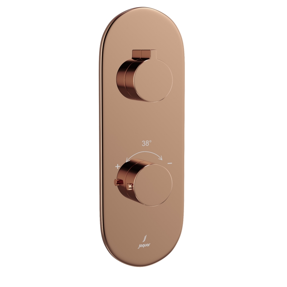 Picture of Aquamax Thermostatic Shower Mixer- Blush Gold PVD
