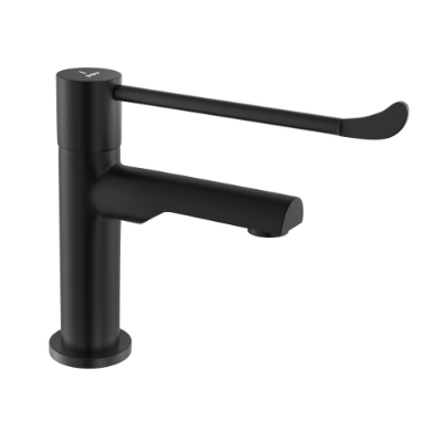 Picture of Florentine Prime Pillar Cock with Extended Lever Handle - Black Matt