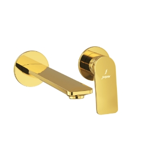 Picture of Exposed Parts kit of Single Lever Basin Mixer Wall Mounted - Gold Bright PVD