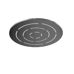Picture of Round Shape Single Flow Maze Overhead Shower - Black Chrome