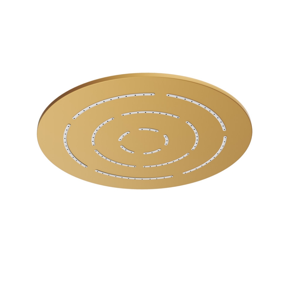 Picture of Round Shape Single Flow Maze Overhead Shower - Gold Matt PVD