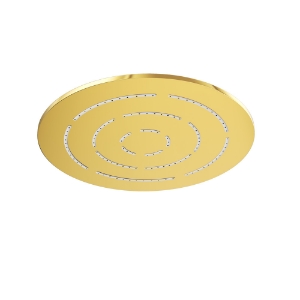Picture of Round Shape Single Flow Maze Overhead Shower - Gold Bright PVD