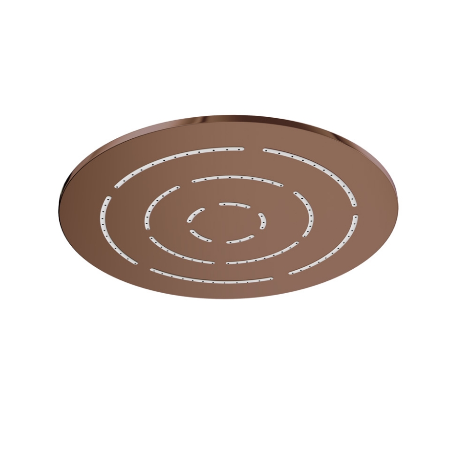 Picture of Round Shape Single Flow Maze Overhead Shower - Blush Gold PVD